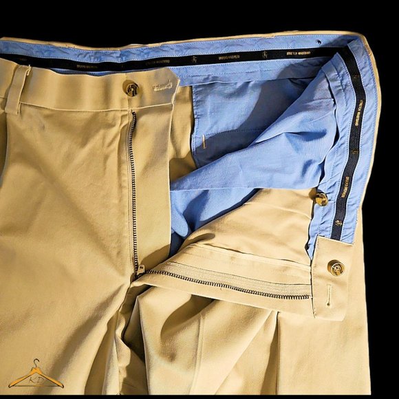 Brooks Brothers Chinos: 44x29 (44x28 actual), Khaki, Elliot Fit - NWOT - Picture 4 of 6